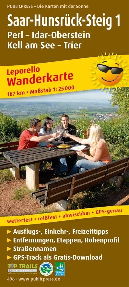 Wanderkarte Saar-Hunsrück Steig Leporello