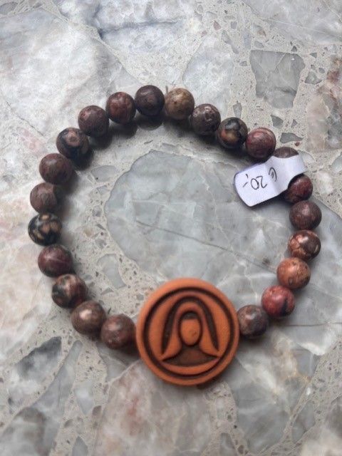 Pilger-Armband aus 5mm dicken Achatsteinen