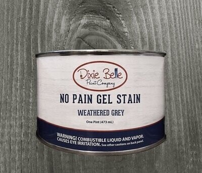 Dixie Belle No Pain Gel Stain - Weathered Gray 473ml (16oz)