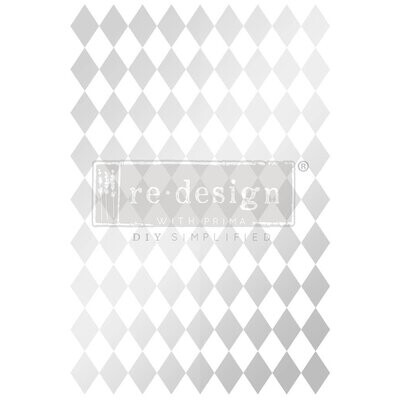Re-Design Decor Transfers® – Silver Harlequin