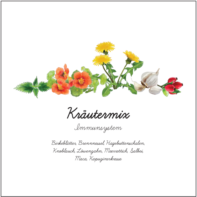 Kräutermix Immunsystem 1kg BIO-Lebensmittel-Qualität