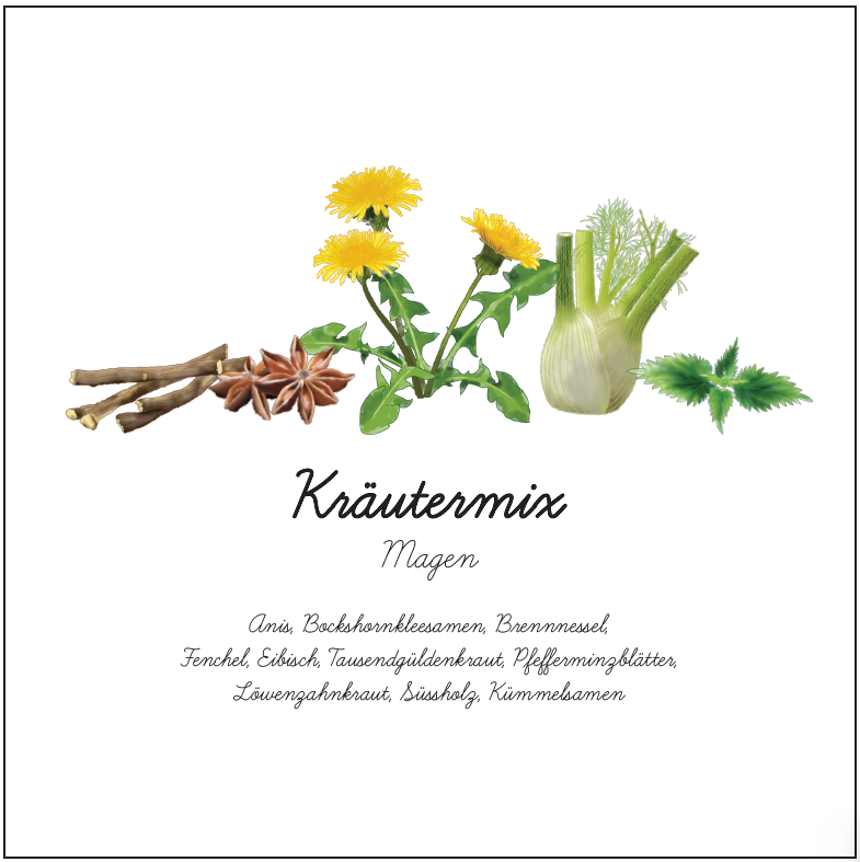 Kräutermix Magen 1kg BIO-Lebensmittel-Qualität