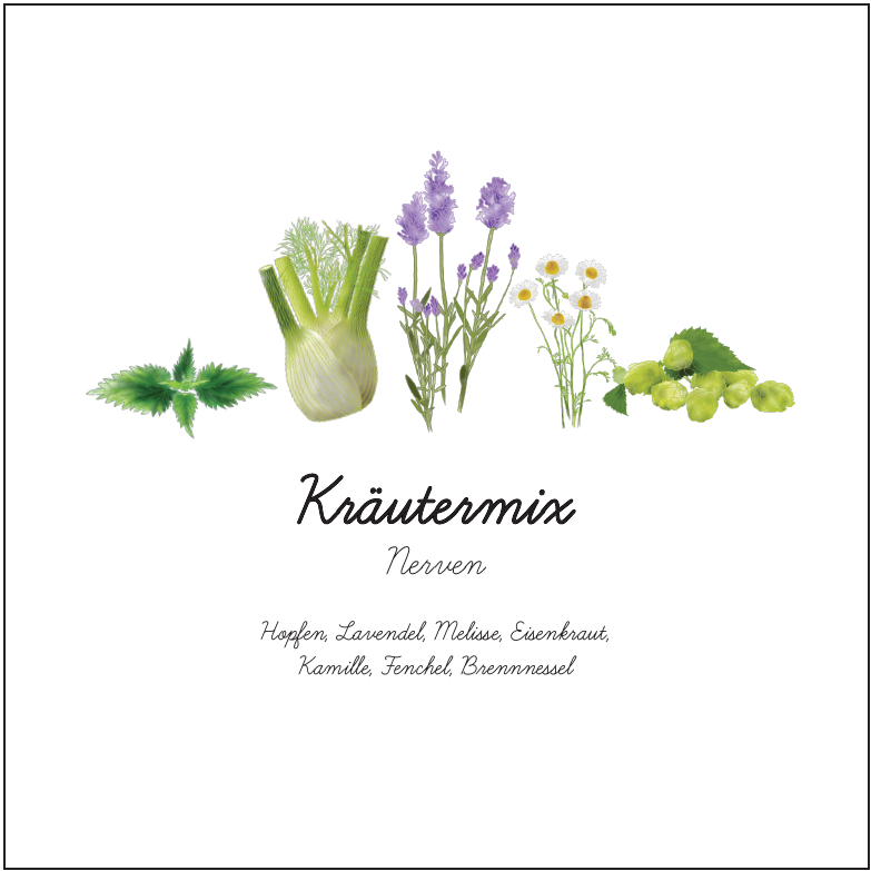 Kräutermix Nerven 1kg BIO-Lebensmittel-Qualität