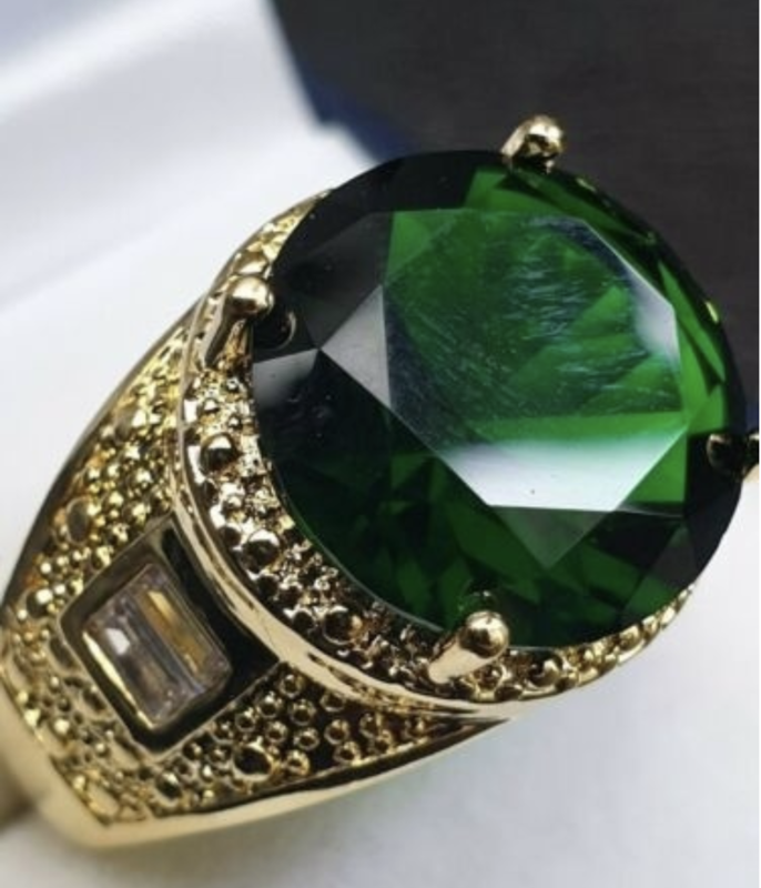 18K gouden luxe herenring.