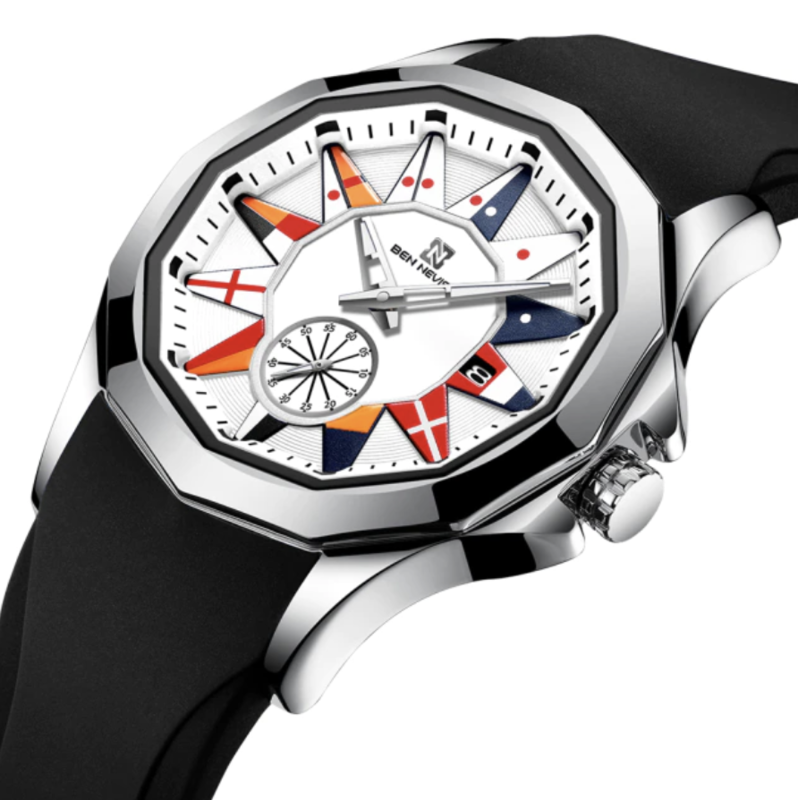 Nautische Vlag Quartz Horloge. Nautische Vlag Quartz Horloge.