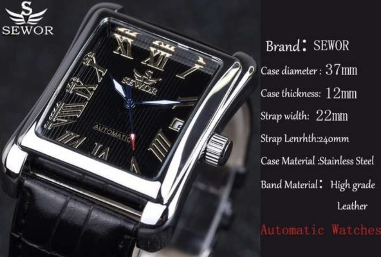 ​Herenhorloges SEWOR Automatisch mechanisch horloge