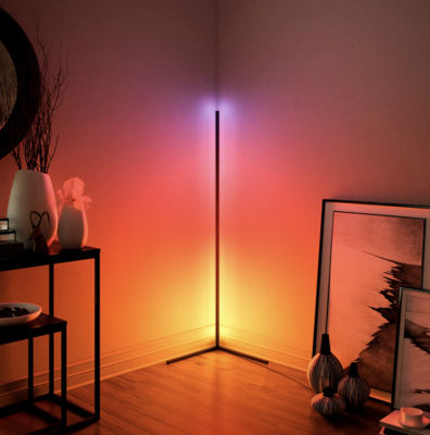 ​RGB LED vloerlamp, met afstandsbediening.