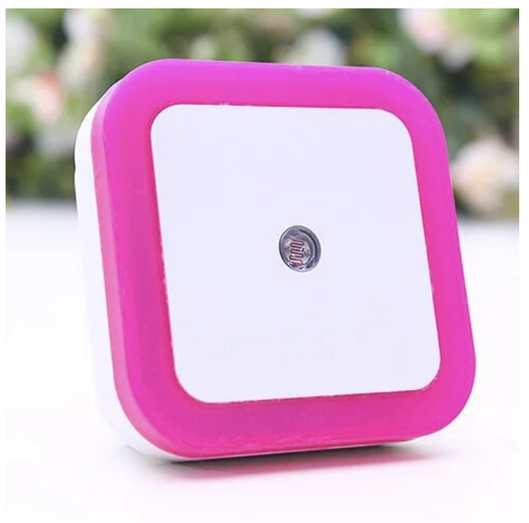 RunT LED - Nachtlampje - Met Lichtsensor - Lamp voor kinderen - Slaapkamer - Gang - Hal - huiskamer. Vierkant.
