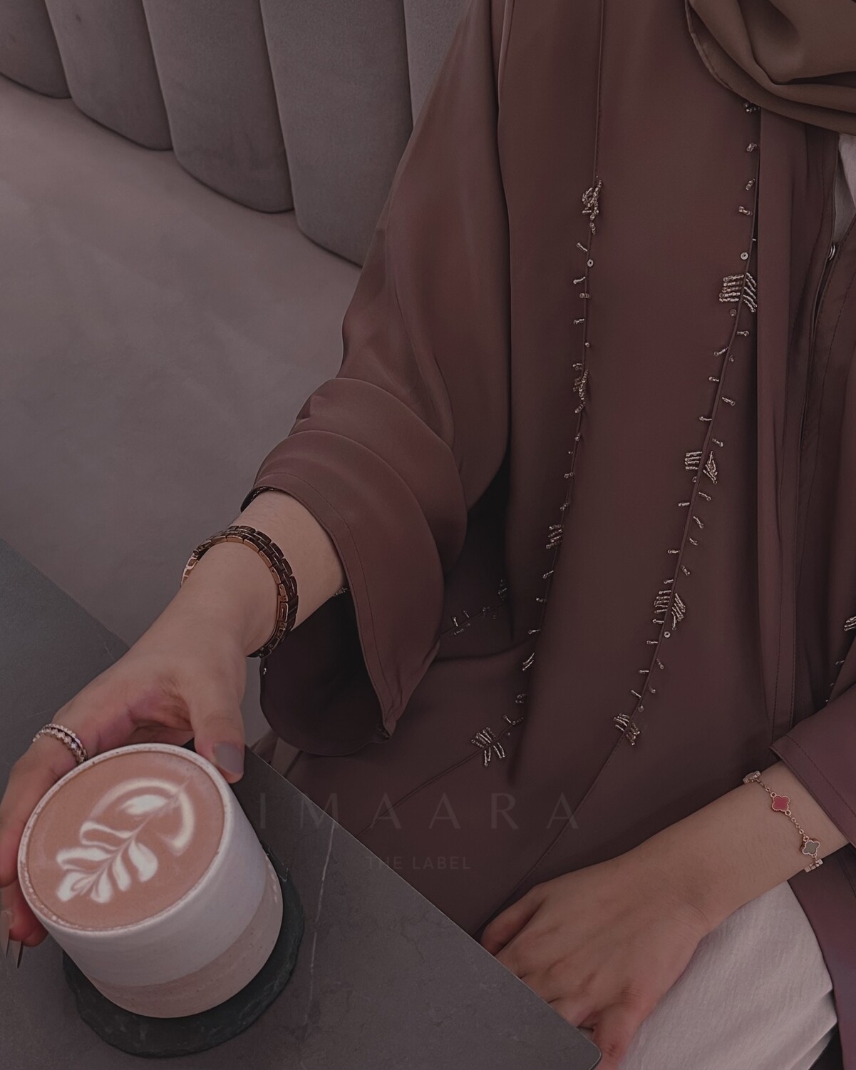 Melancholy Beige Abaya