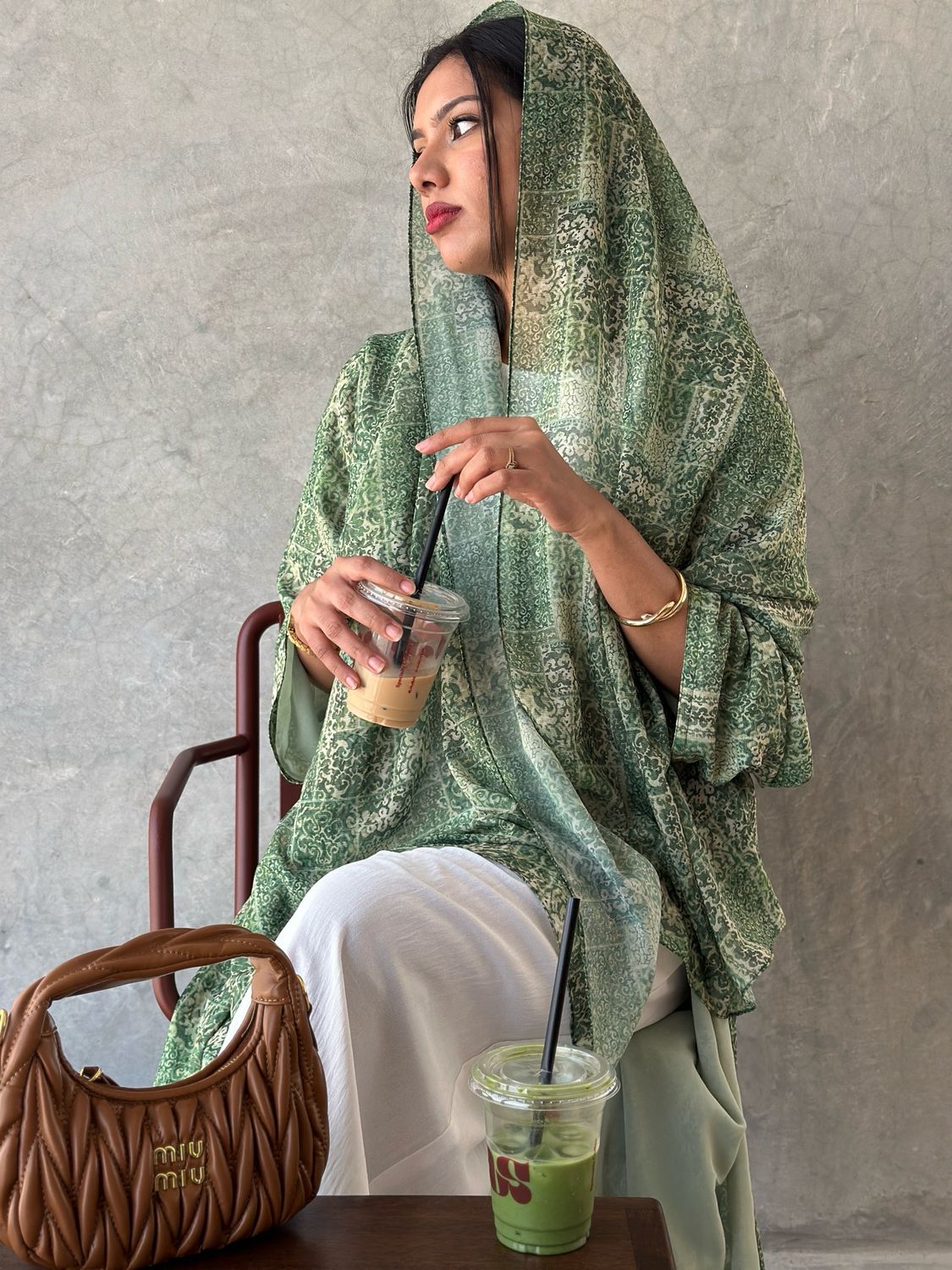 Emerelle Printed Abaya