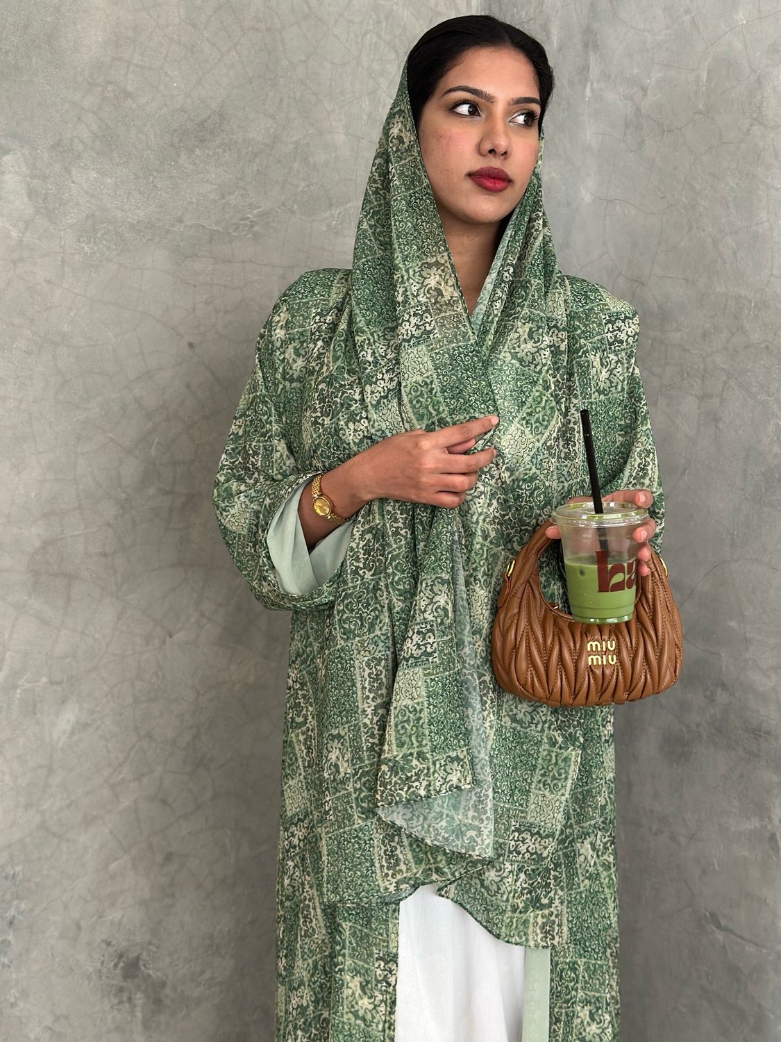 Emerelle Printed Abaya