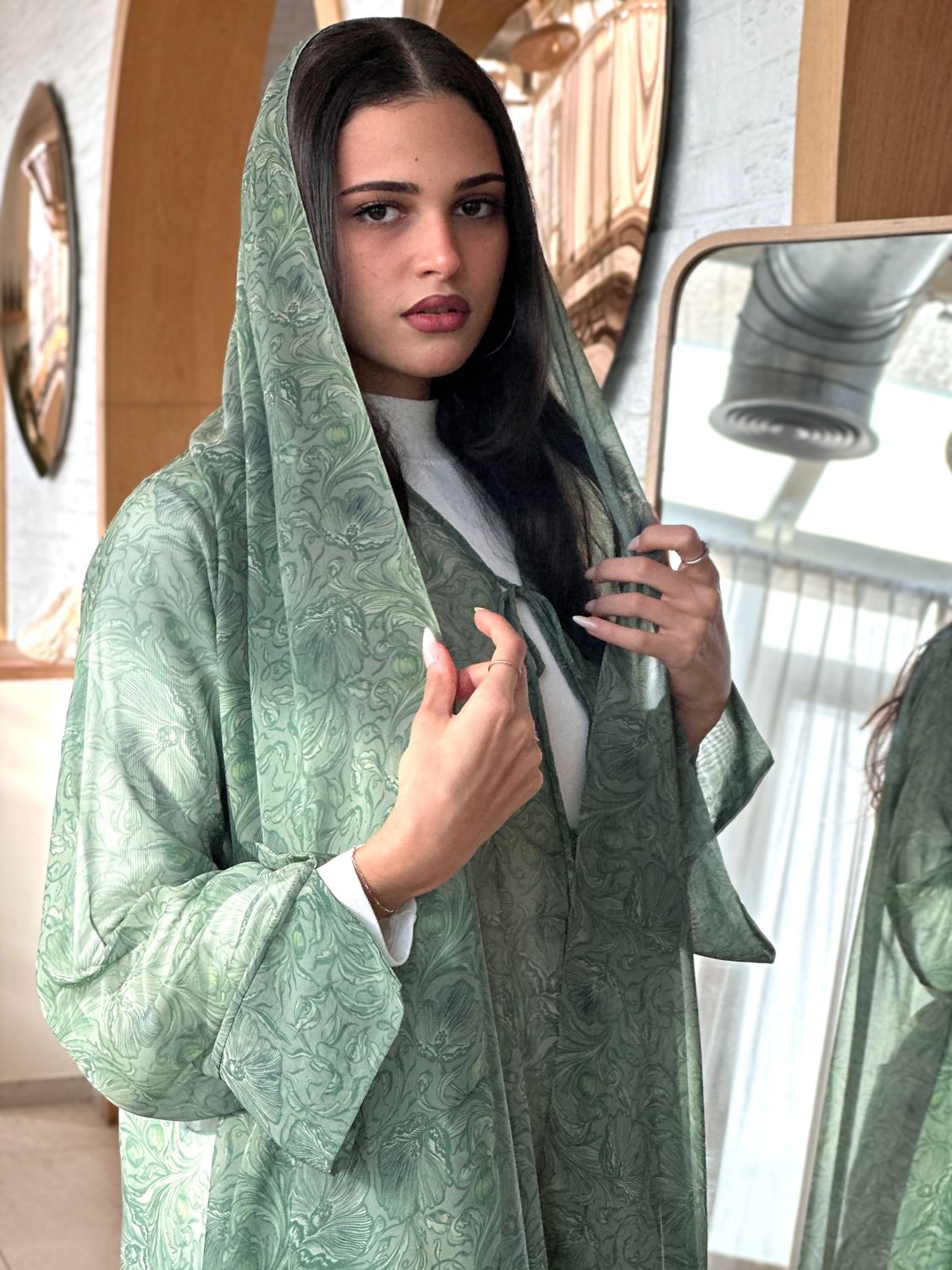 Sage verde Abaya