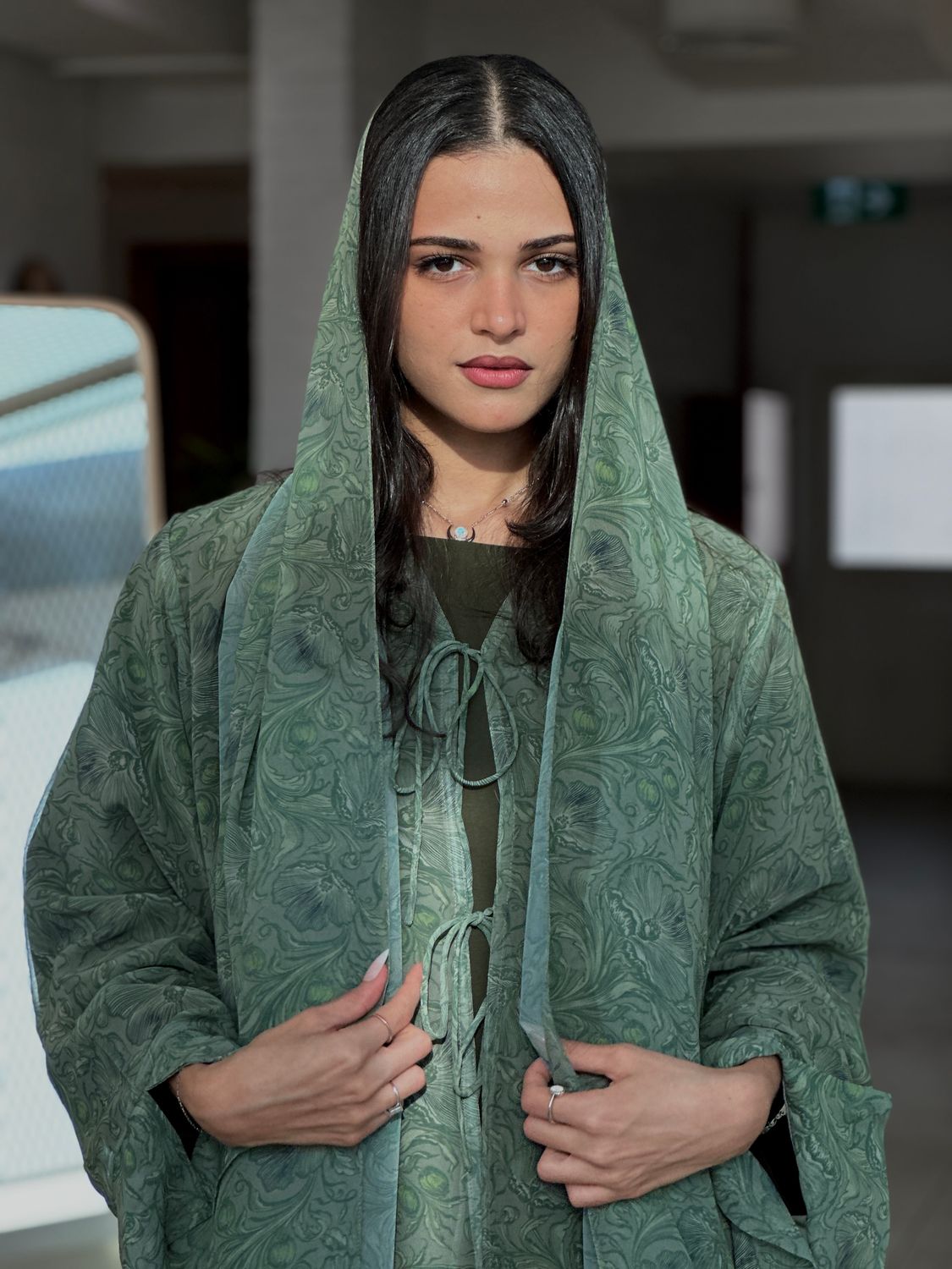 Sage verde Abaya