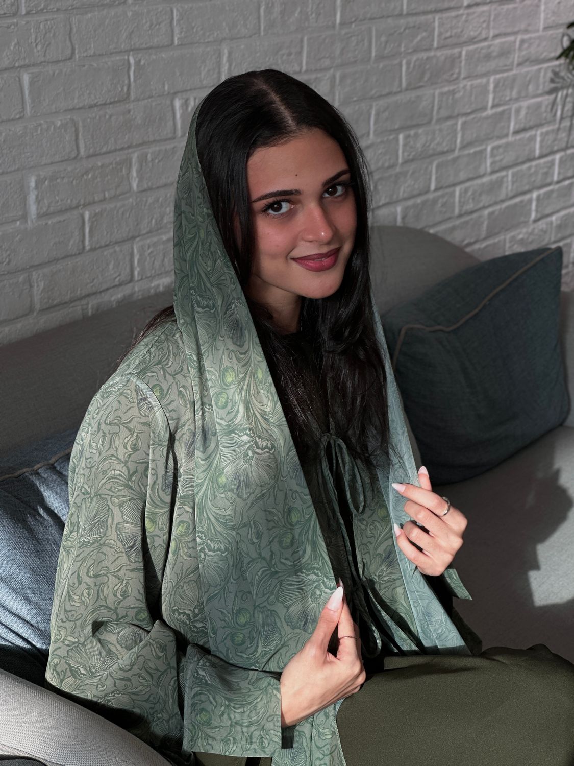 Sage verde Abaya