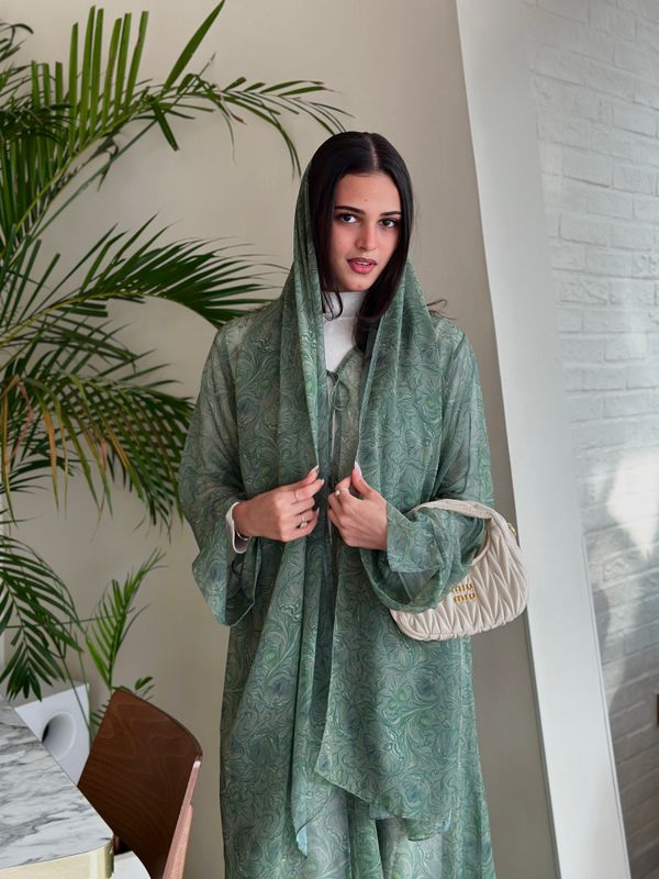 Sage verde Abaya