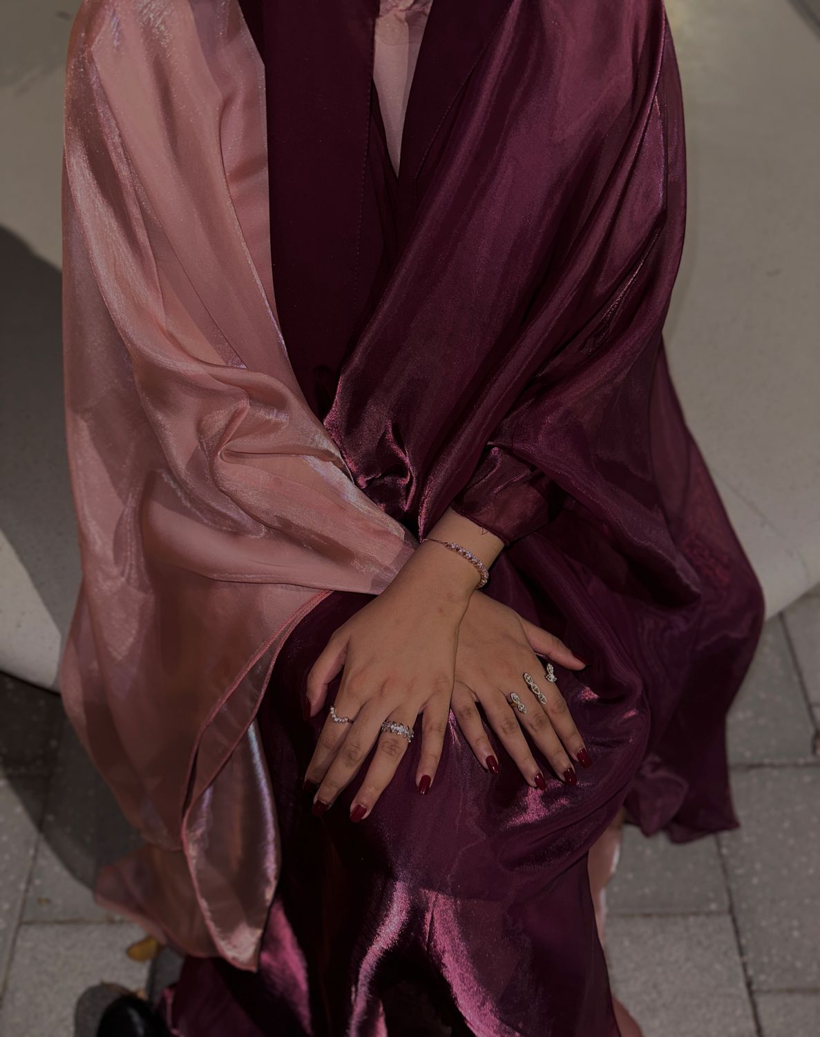 Two Tone Bisht Abaya