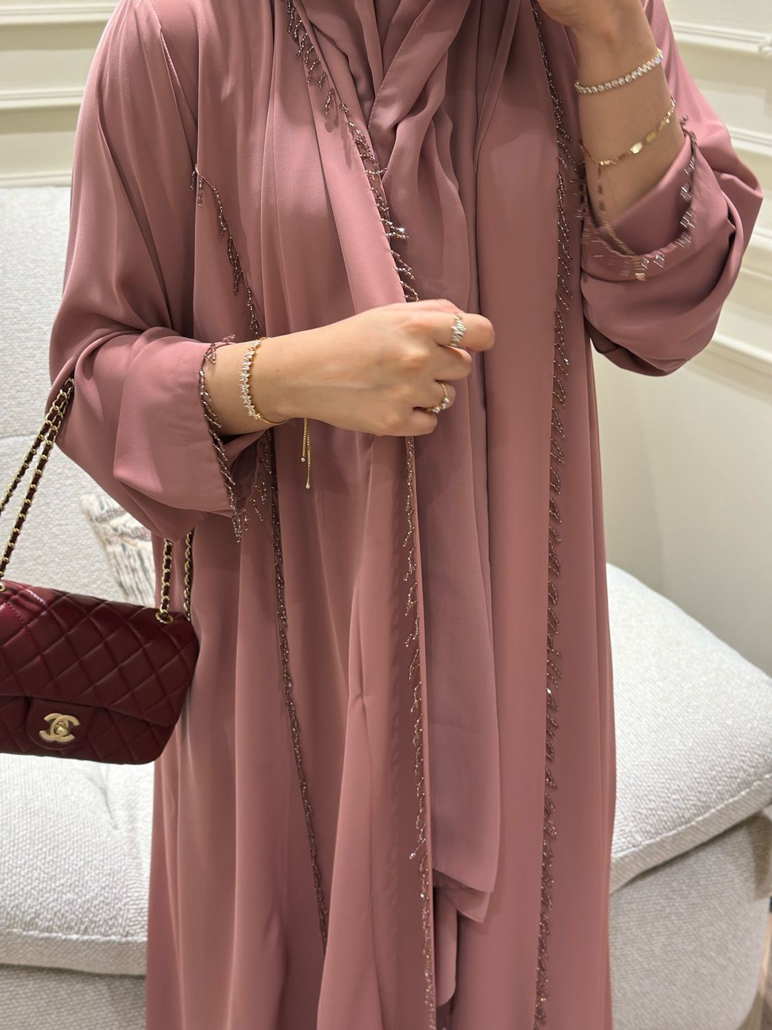 Ella Pink Abaya