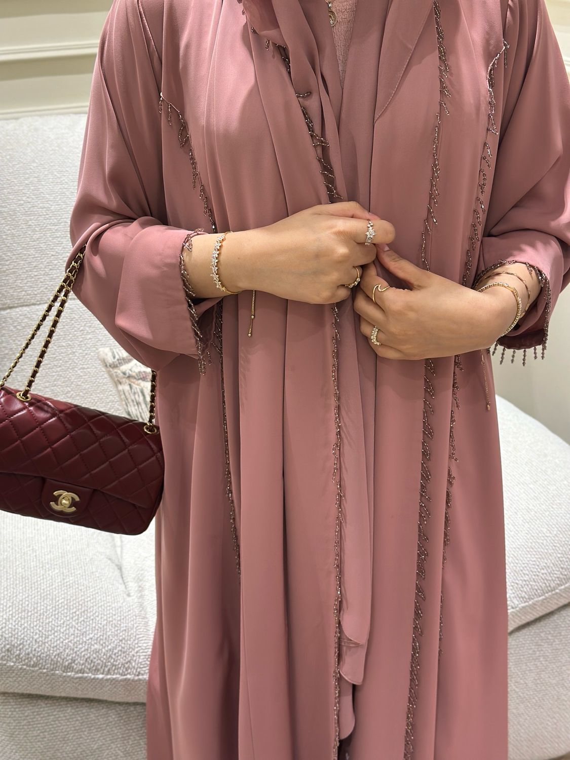 Ella Pink Abaya