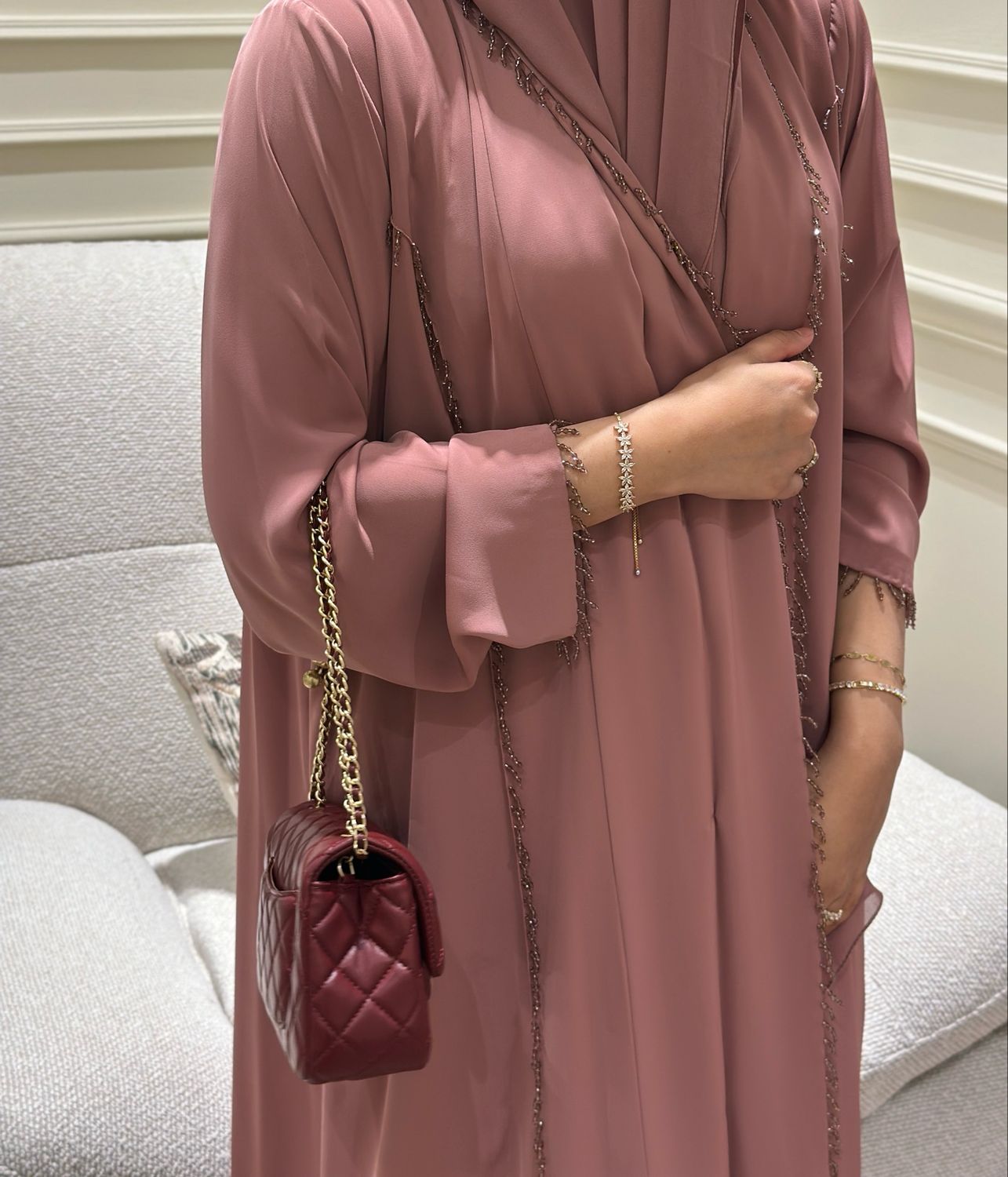 Ella Pink Abaya