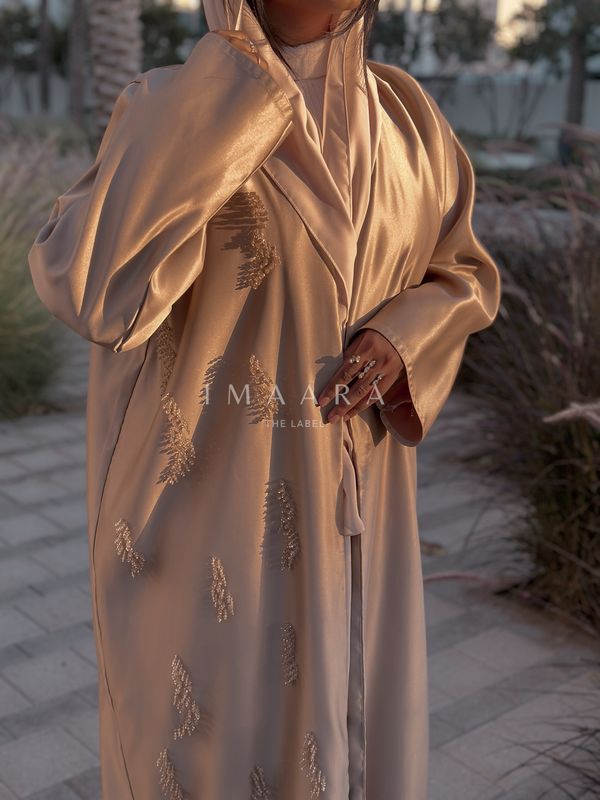 Noor Golden Embellished Abaya