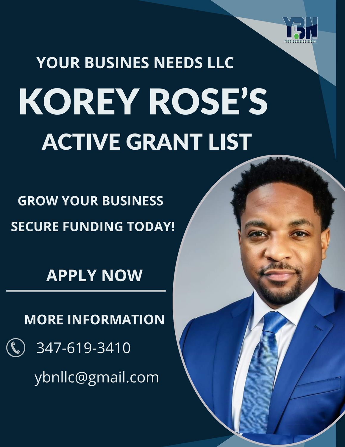 Korey Rose&#39;s Active Grant List