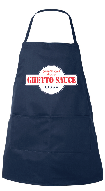 Freddie Lee's Ghetto Sauce Apron (Blue) Freddie Lee's Ghetto Sauce Apron (Blue)