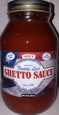 Freddie Lee's Ghetto Sauce Spicy Quarts 34oz