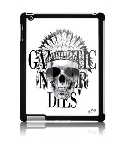 Coque ipad 2 Skull Galactic White by J&amp;J MOATTI