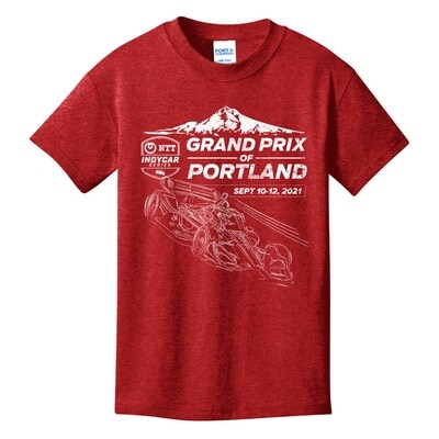 Portland Youth Tee-Red
