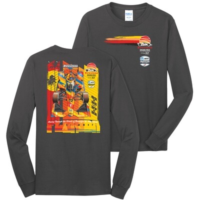2022 FGP L/S Poster Tee - Charcoal