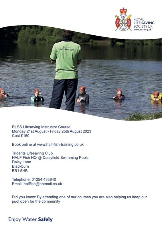 RLSS Lifesaving Instructor Course Monday 21st August - Friday 25th August 2023