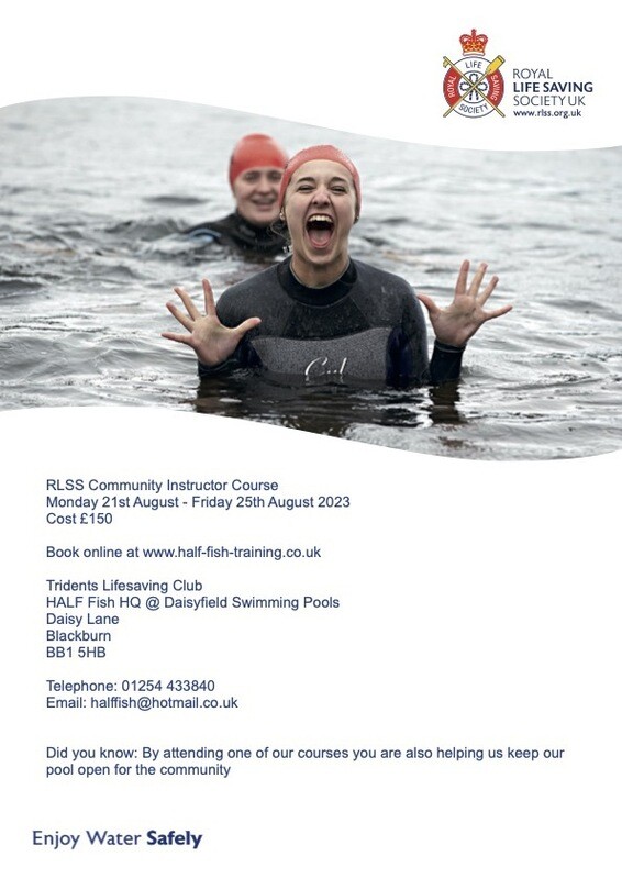 RLSS Community Instructor Course Monday 21st August - Friday 25th August 2023