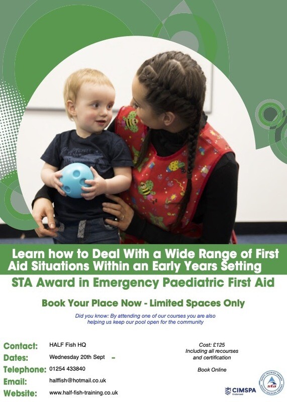 STA Award in Emergency Paediatric First Aid Wednesday 20th September 2023