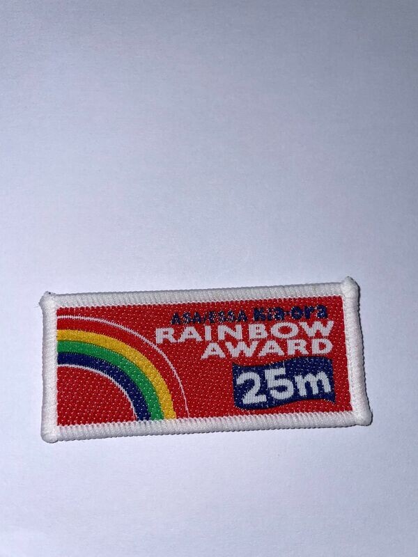 Rainbow 25m Badge
