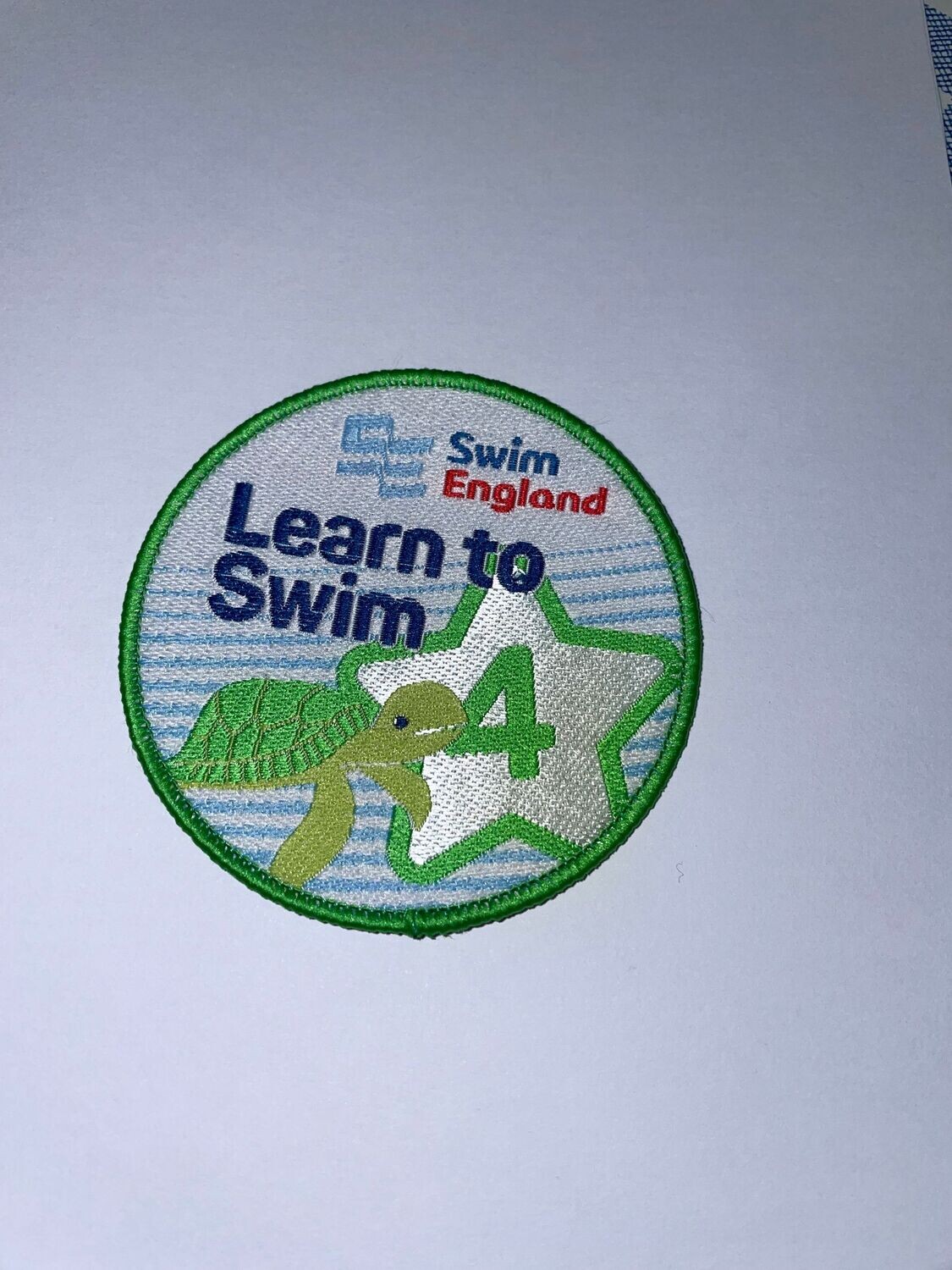 Swim England Learn To Swim Stage 4 Badge and Certificate