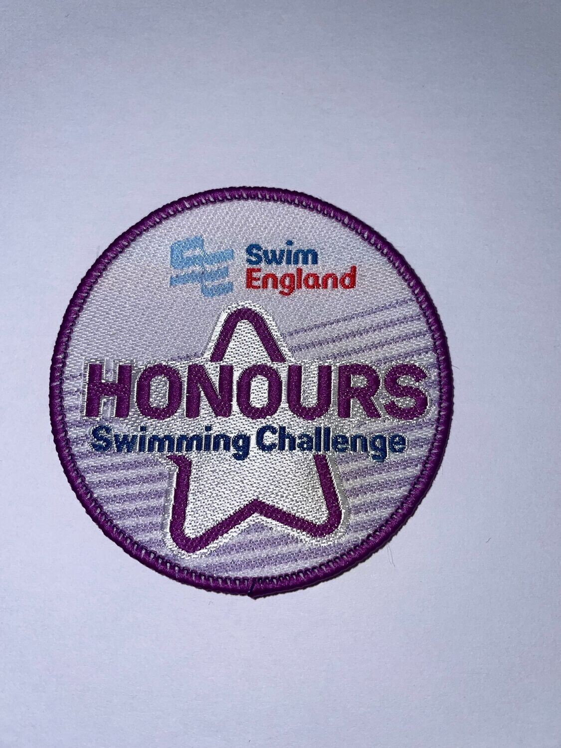 Swim England Honours Badge and Certificate