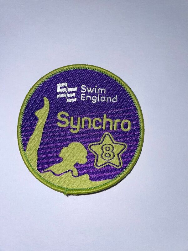 Swim England Synchro - 8 Badge and Certificate