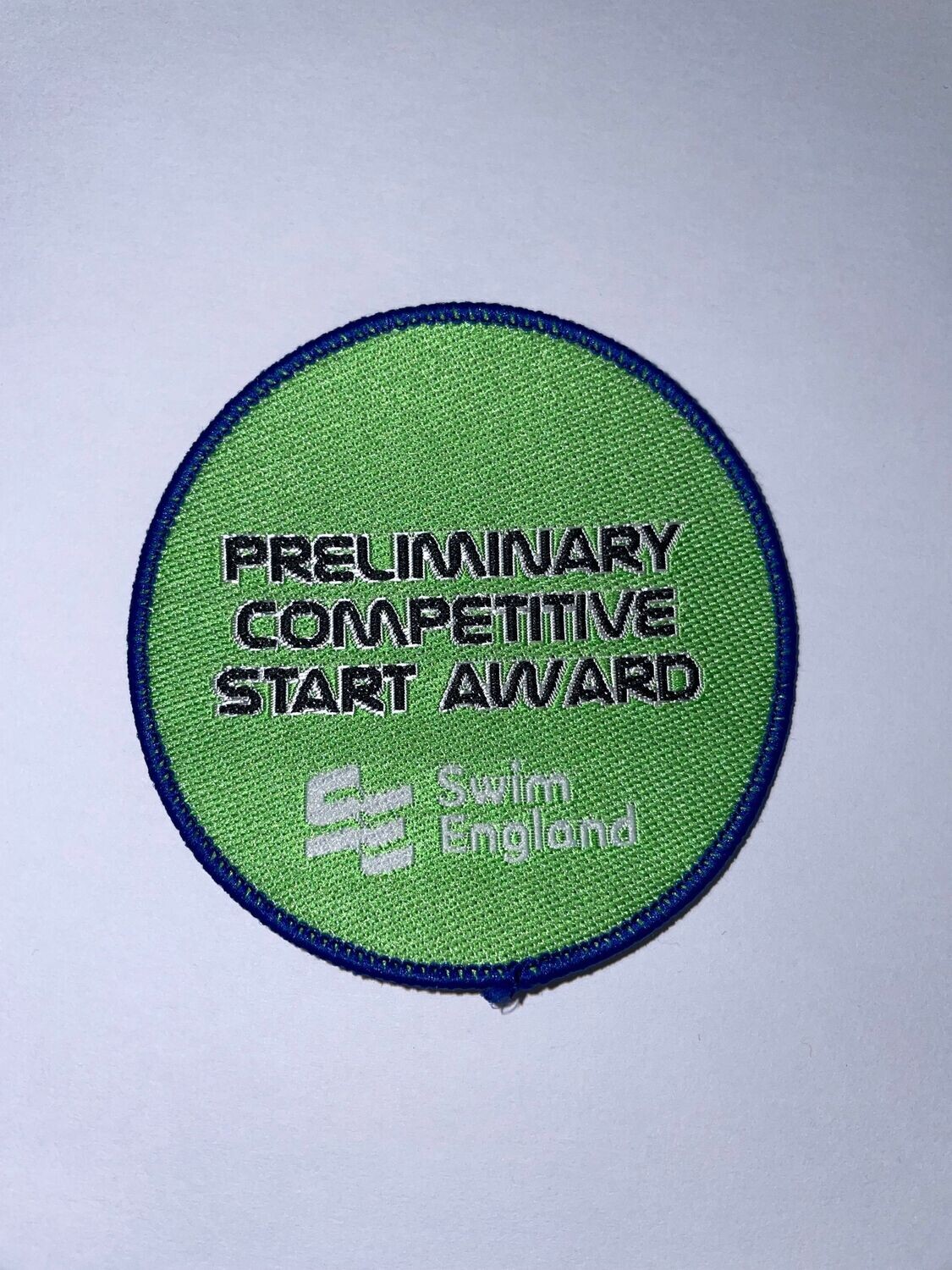 Swim England Preliminary Competitive Starts Award Badge and Certificate