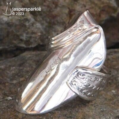 Bluebell Talon Spoon Ring Sheffield 1935 Size Q R or S