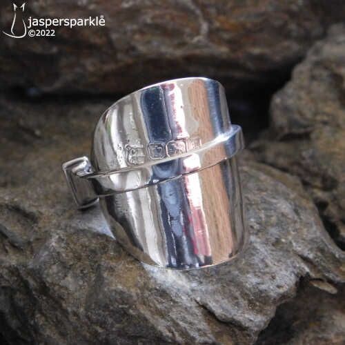 Sterling silver nail clearance ring