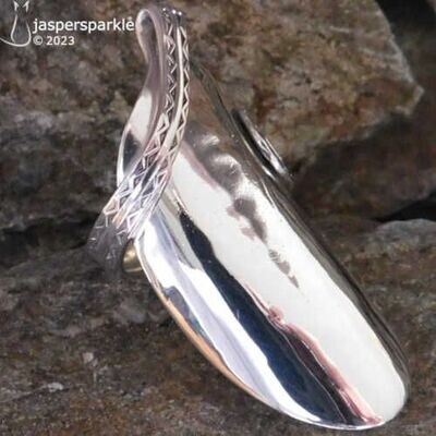 Talon Spoon Ring Chester 1927 Size N O or P