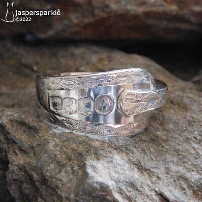 NEW! Inverted Spoon Ring Glasgow 1876 Size X Y Z or Z1