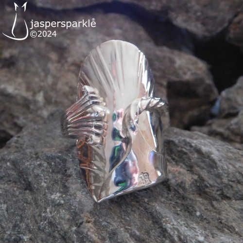 Talon Spoon Ring London 1896 Size O P or Q