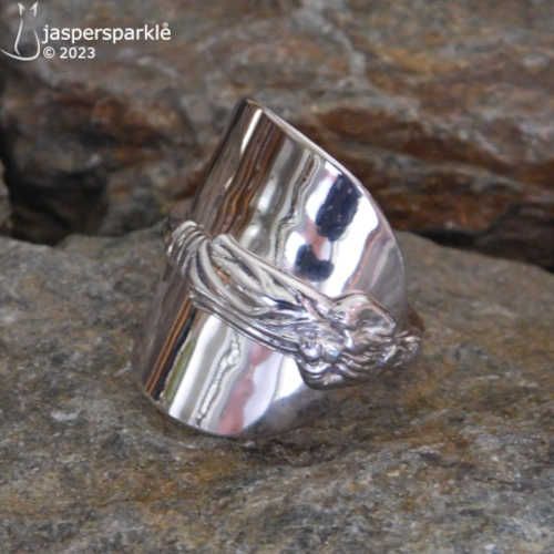 Apostle Spoon Ring Birmingham 1902 Size Q R S or T