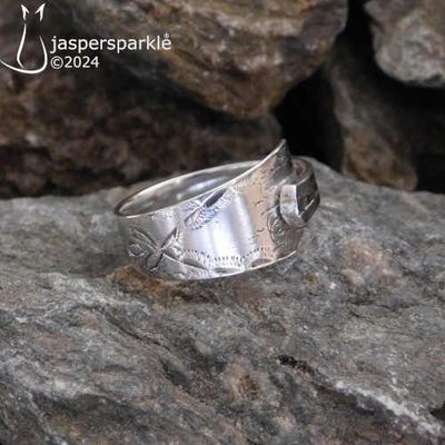 Georgian Spoon Ring Newcastle c1820 Size Q R S T U V or W