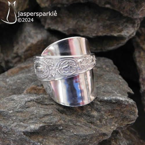 Antique Spoon Ring Sheffield 1914 Size T U V W or X