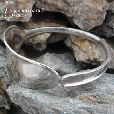 Marrow Scoop Silver bangle Sheffield 1968