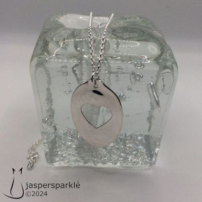 Open Heart Sterling Silver Pendant