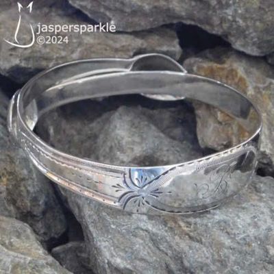 Georgian Brightcut Ice Tong Bangle London 1795