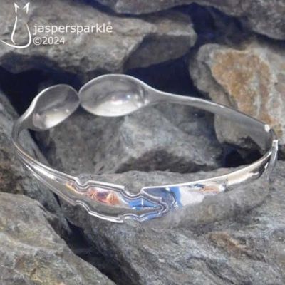 Ornate Sugar Tong Bangle Sheffield 1924